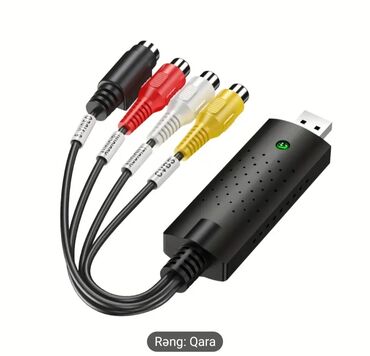 Audio və video kabellər: Video kasetlərin kompüterin yaddaşına köçürmək üçün USB çihaz. Köhnə — 9