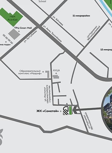 Продажа квартир: 3 комнаты, 97 м², АУЦА Элитка, 3 этаж — 10