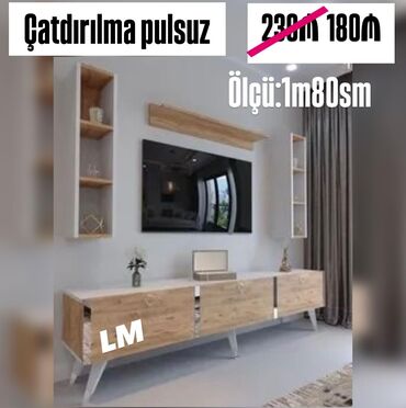 Divan və kreslo dəstləri: _*TV STEND / TV altı*_ *Yeni və sifarişlə* 💥 Qiymət : *180₼*