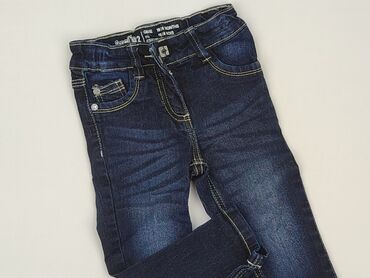 bluzka zielona dla dziewczynki: Jeans, Lupilu, 1.5-2 years, 92/98, condition - Very good