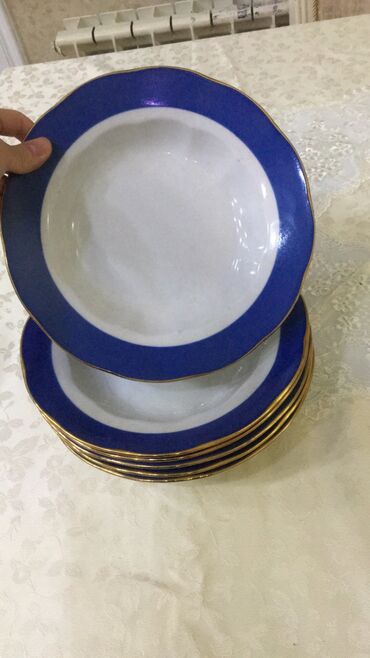 Кухонные принадлежности: Тарелки, Набор из 6 шт., цвет - Голубой