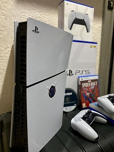 xbox one fat: Sony ps 5 slim + 5 игр + два джойстика + коробка. Пс 5 слим с — 5