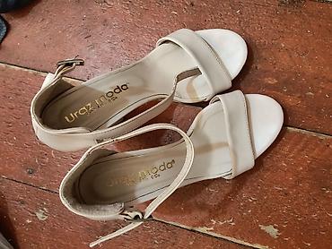Basanoşka və səndəllər: Qadın yüksək dabanlı sandal – qara rəng - Ölçü: 36 (daban altındakı — 5