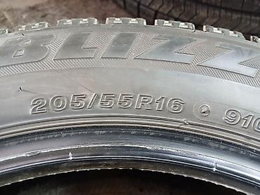 55: Шины 205 / 55 / R 16, Зима, Б/у, Комплект, Легковые, Япония, Bridgestone — 4