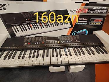 zeng üçün melodiyalar: MK-2108 elektron pianino (61 düymə, işıqlanan klaviatura) - 61 ədəd — 1