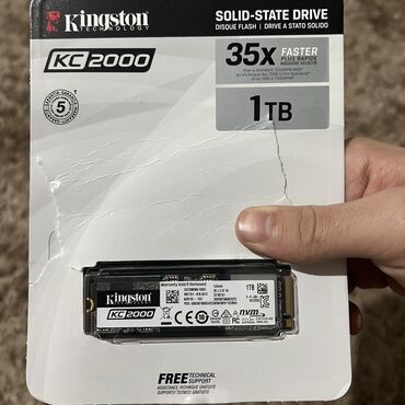 Kompüter ehtiyyat hissələri: Daxili SSD disk Kingston, 1 TB, Yeni