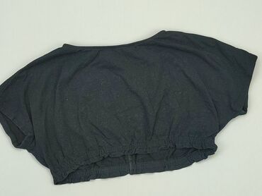 czarne t shirty w serek: Top SinSay, L (EU 40), condition - Good