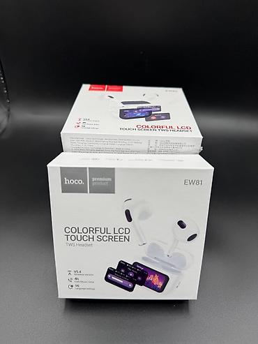 apple book: Hoco EW81 / EW82 — беспроводные TWS-наушники с цветным сенсорным — 2