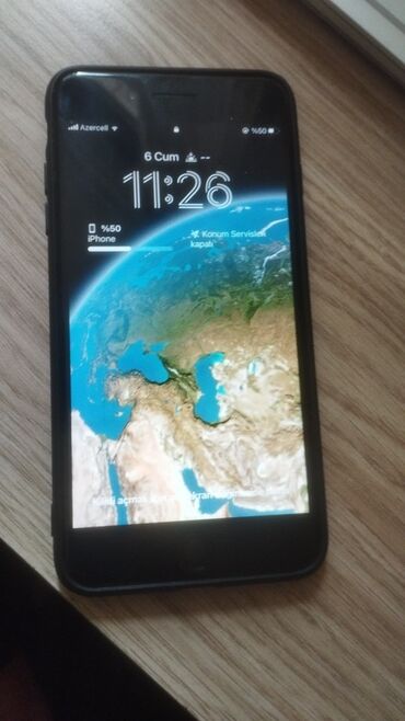 Apple iPhone: IPhone 8 Plus, 64 GB, Qara, Qırıq, Barmaq izi
