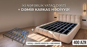 masaj çarpayısı: İki nəfərlik yataq dəsti + dəmir karkas hədiyyə! 🔹 Qiymət: 400 AZN — 1