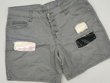 krótkie spodenki czarne z wysokim stanem: Shorts for women, size L (EU 40)