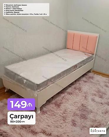 Çarpayı – 90×200 sm - Mexanizm: Açılmayan, bazasız - Sıyırma