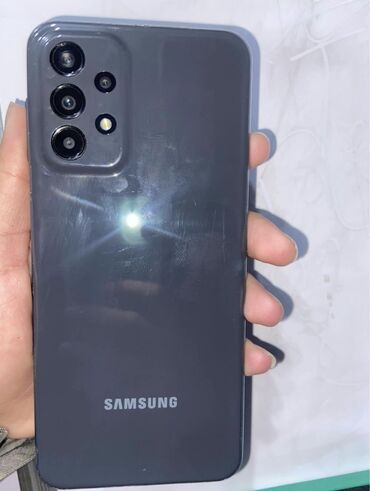 samsung: Samsung Galaxy A23, 128 GB, rəng - Boz, Zəmanət, Sensor, Barmaq izi