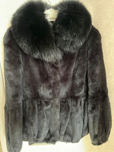 детские шапки с помпонами из натурального меха: Шуба, 2XL (EU 44)