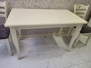 Mətbəx üçün, İşlənmiş, Açılmayan, Dördbucaq masa, 2 stul