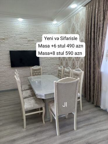 heyet ucun oturacaqlar: Qonaq otağı üçün, Yeni, 6 stul