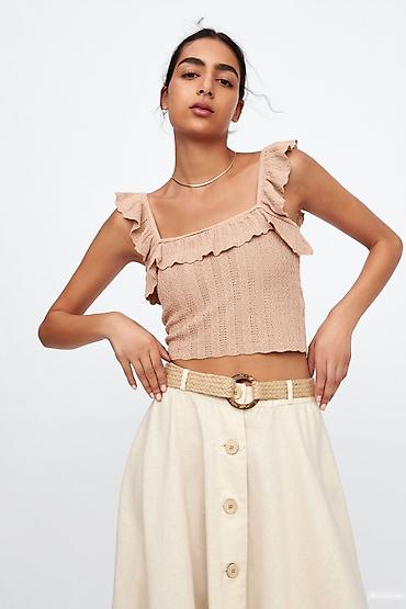 Digər qadın geyimləri: Brend: Zara Razmer: M Növü: toxunma top (Knit Crop Top) Detallar — 2