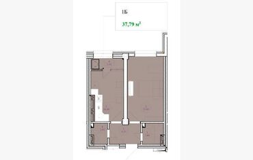 1комнатна квартира: 1 комната, 38 м², Элитка, 13 этаж, ПСО (под самоотделку)