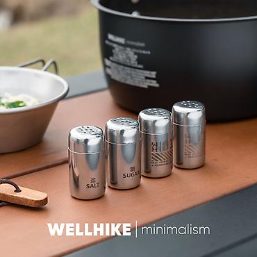 Набор для специй (серебристый), ⌀2.5х4.5см, WELLHIKE (WK067901) -