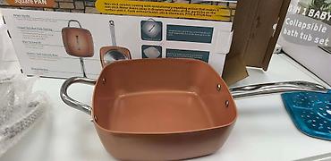 Kompleti posuđa: Višenamenska kvadratna šerpa / duboki tiganj modernog dizajna, idealna — 6