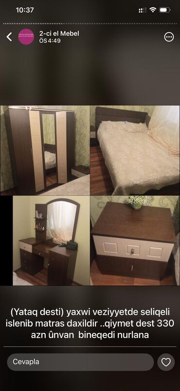 Matraslar: İkinəfərlik çarpayı