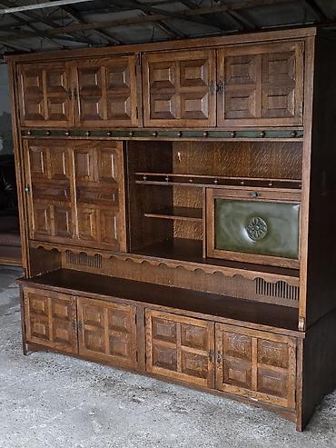 Stilske vitrine: Masivna drvena vitrina/sekretar u klasičnom stilu - Materijal: puno — 1