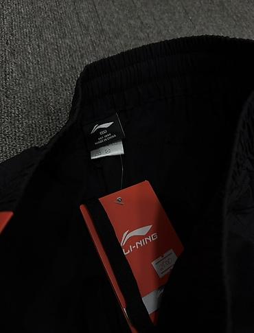 li ning футболка: Мужские брюки, M, L, XL, Li-Ning, Новый, цвет - Черный, Самовывоз — 3