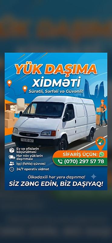 Yükdaşıma xidməti – sürətli, sərfəli və güvənli Təklif olunanlar: -