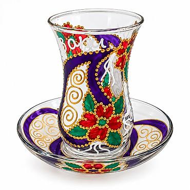 sirincay stekanlari: Çay dəsti, Şüşə, 6 nəfərlik, Türkiyə — 3