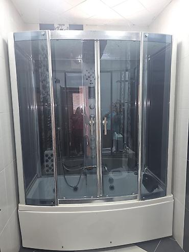 caqquzi: Hidromasajlı duş kabinəsi – çoxfunksiyalı künc model - Tam qapalı — 1