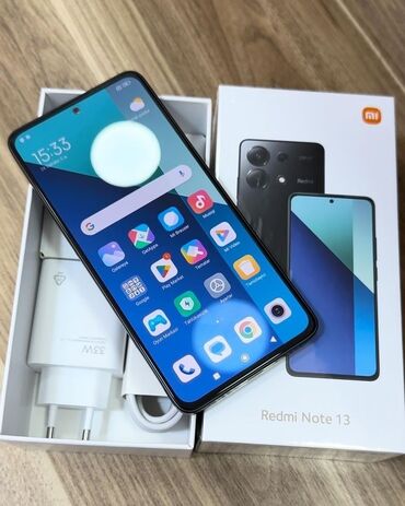 телефон колдонулган: Xiaomi, Redmi Note 13, Жаңы, 256 ГБ, түсү - Кара, 1 SIM