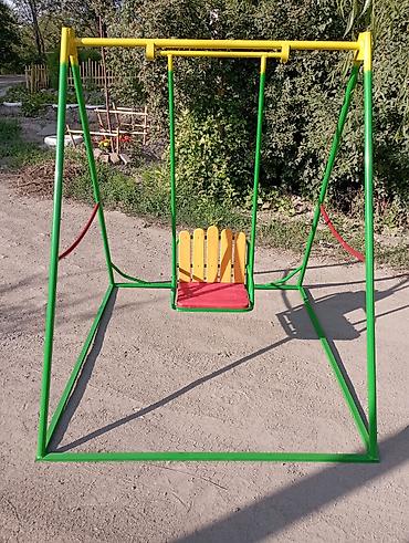 детские качели горки: Детские качели. Изготавливаем детские качели, горки, песочницы — 8