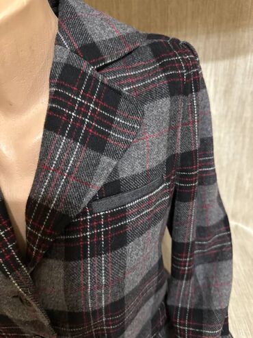 Sakoi: Emporio Armani, S (EU 36), Vuna, Karirani — 5