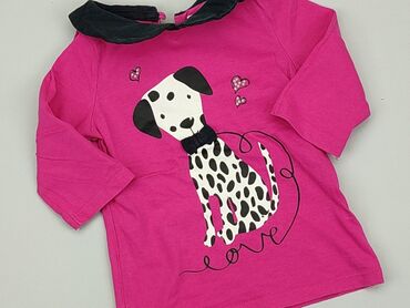 różowa bluzka hm: Bluzka, F&F, 1.5-2 lat, 86-92 cm, stan - Dobry