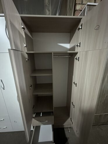 Шкафы для одежды: Шкаф Шкафы Шкаф для детских Ширина 80 Высота 2м Глубина 47 С зеркалом — 9