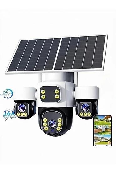 atv plus antenna: Günəş panelli Wi‑Fi təhlükəsizlik kamerası sistemi - Günəş paneli ilə — 2