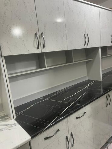 Кухонные гарнитуры: Кухонный гарнитур, Новый, цвет - Белый, ДСП, Бесплатная доставка — 13