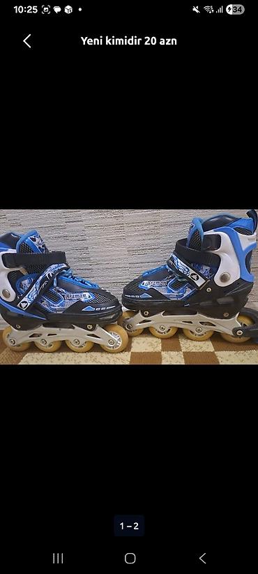 2 el scooter: Braman marka təkərli konkisətləri (inline skates) - Rəng: mavi-qara — 1