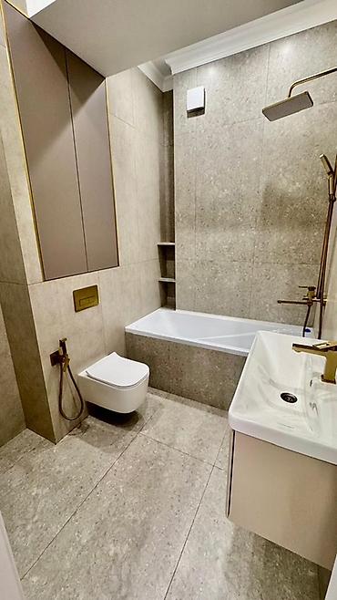квартира взморье: 3 комнаты, 80 м², Асанбай мкр Элитка, 4 этаж, Дизайнерский ремонт — 10