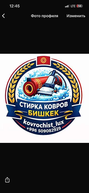 Аппараты для стирки ковров: 90 сом Стирка ковров Доставка бесплатная от двери до двери тошок — 9