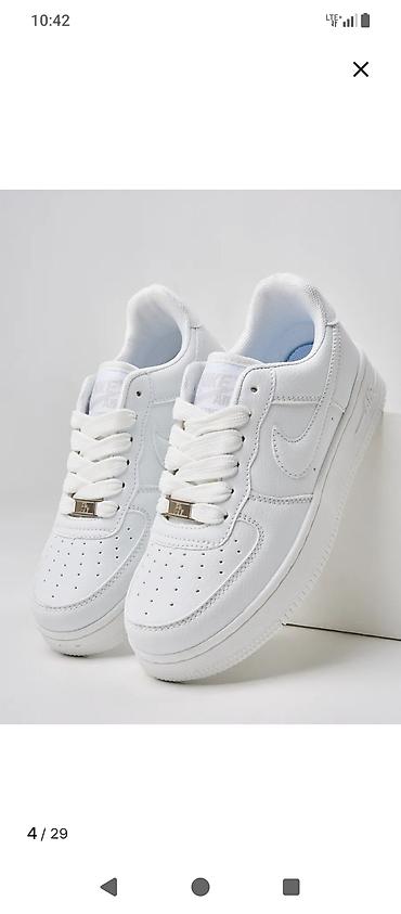 пут кийим: Эркектердин кроссовкасы, 42, Nike, Жаңы, түсү - Ак — 3