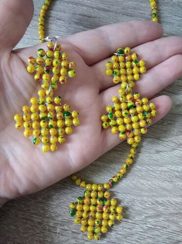 Setovi nakita: Handmade, Set: Minđuše, Ogrlica — 6