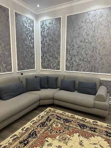 Divan və masa dəstləri: Məhsul: Künc divan dəsti və puf/masa Təsvir: - Rahat U formalı künc — 3