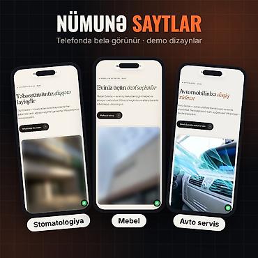 internet is: Biznesiniz üçün sayt — 149 ₼-dən, 3 günə hazır. Kafe, salon, klinika — 2