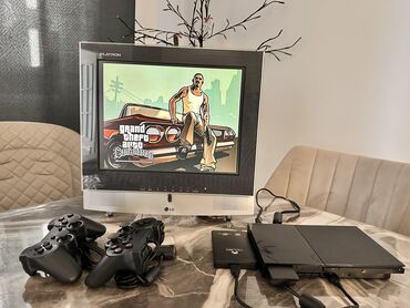 Oyun diskləri və kartricləri: Playstation 2 Slim 500GB İdeal vəziyyətdə. İçində 250 oyun (həm PS1