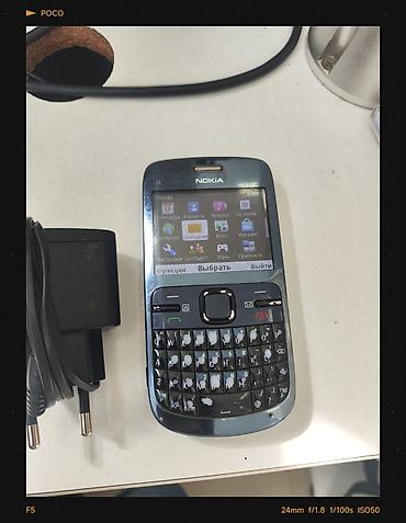 nokia e73: Nokia C3, rəng - Göy, Düyməli — 2