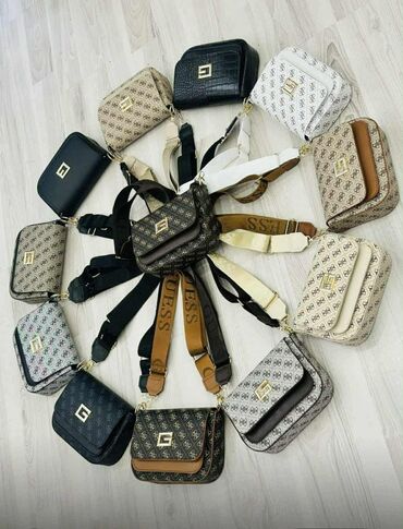 Torbe: Torba za rame, Guess, Materijal: Platno — 14