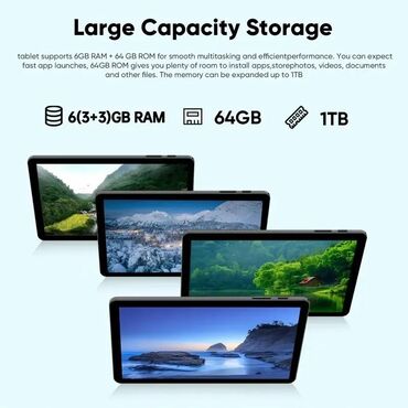 Tableti: NOV Tablet Cena:9000din 10.1-inčni Android 13 tablet sa 6GB RAM — 4