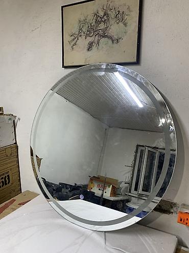 свет для дискотеки: Круглое зеркало с LED‑подсветкой и сенсорным управлением - Диаметр — 3