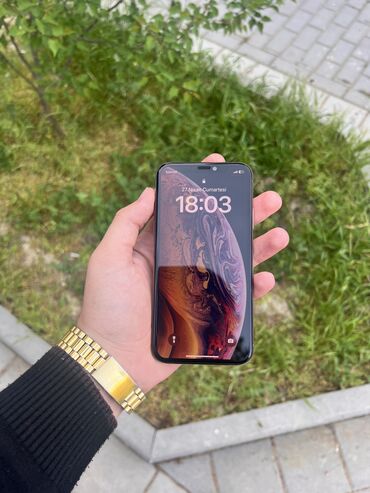 iphone xs kabro: IPhone Xs, 64 GB, Qızılı, Zəmanət, Simsiz şarj, Face ID